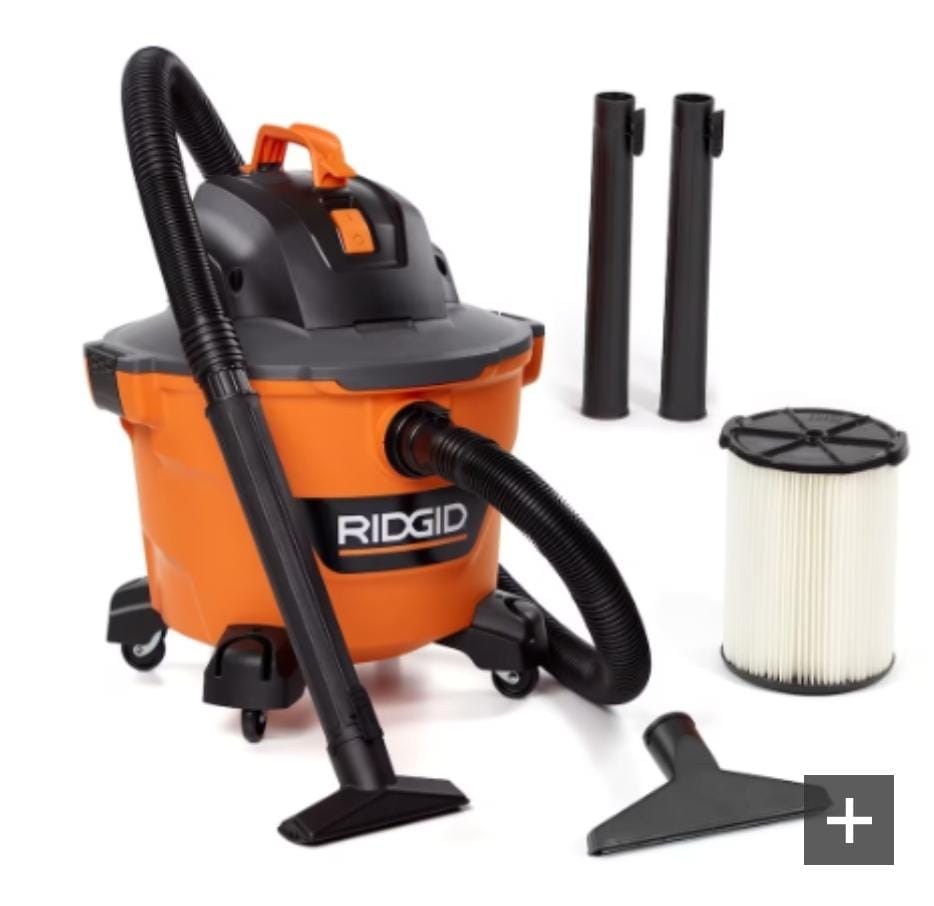 RIDGID NXT 34L (9 Gal.) 4.25 Peak HP Wet/Dry Shop Vacuum with Filter, Hose and Accessories