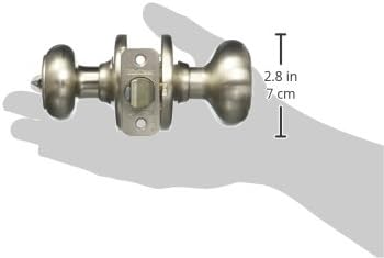 KWIKSET 94002-821 Entry Lockset Security Cove Satin Nickel