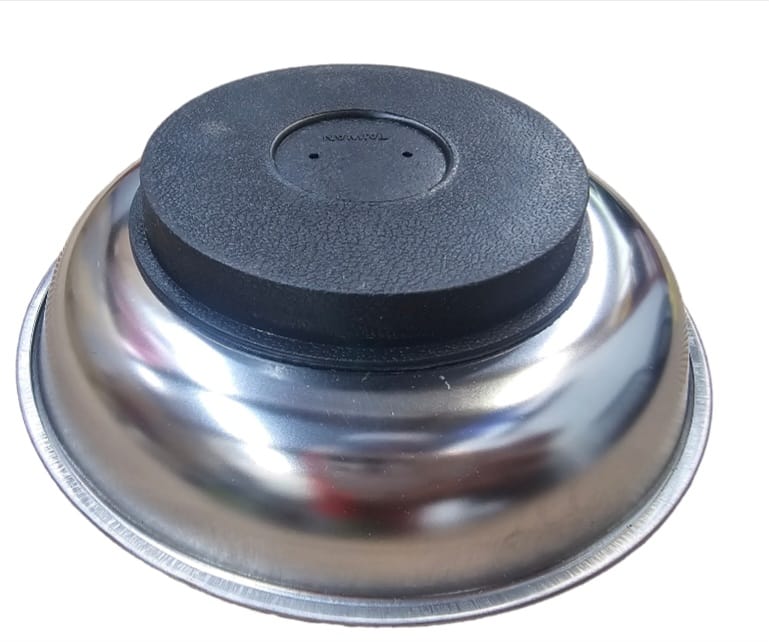 WESTWARD Magnetic Parts Tray: Round, 1 3/8 in Ht, 6 in Dia