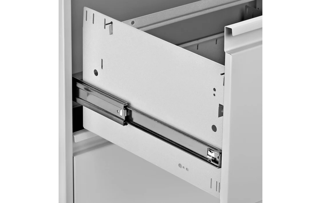 Lateral File Cabinet - 36" Wide, 4 Drawer, Light Gray