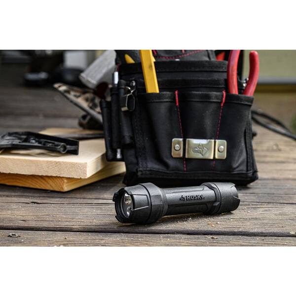 500 Lumens Tough Stainless Steel Core Multi-Setting LED Flashlight, Impact and Water Resistant with Batteries