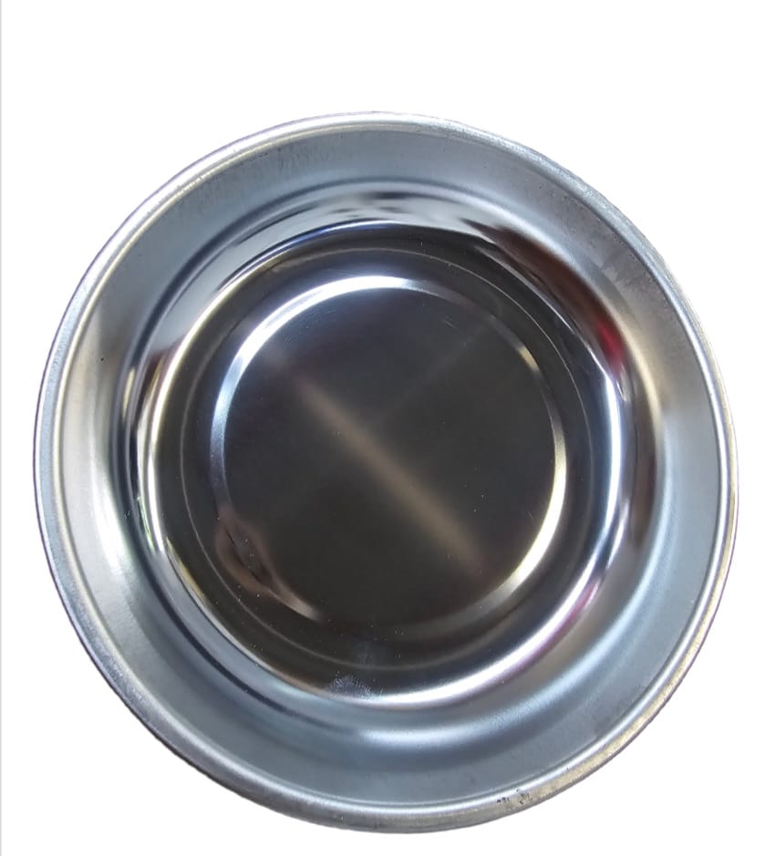 WESTWARD Magnetic Parts Tray: Round, 1 3/8 in Ht, 6 in Dia