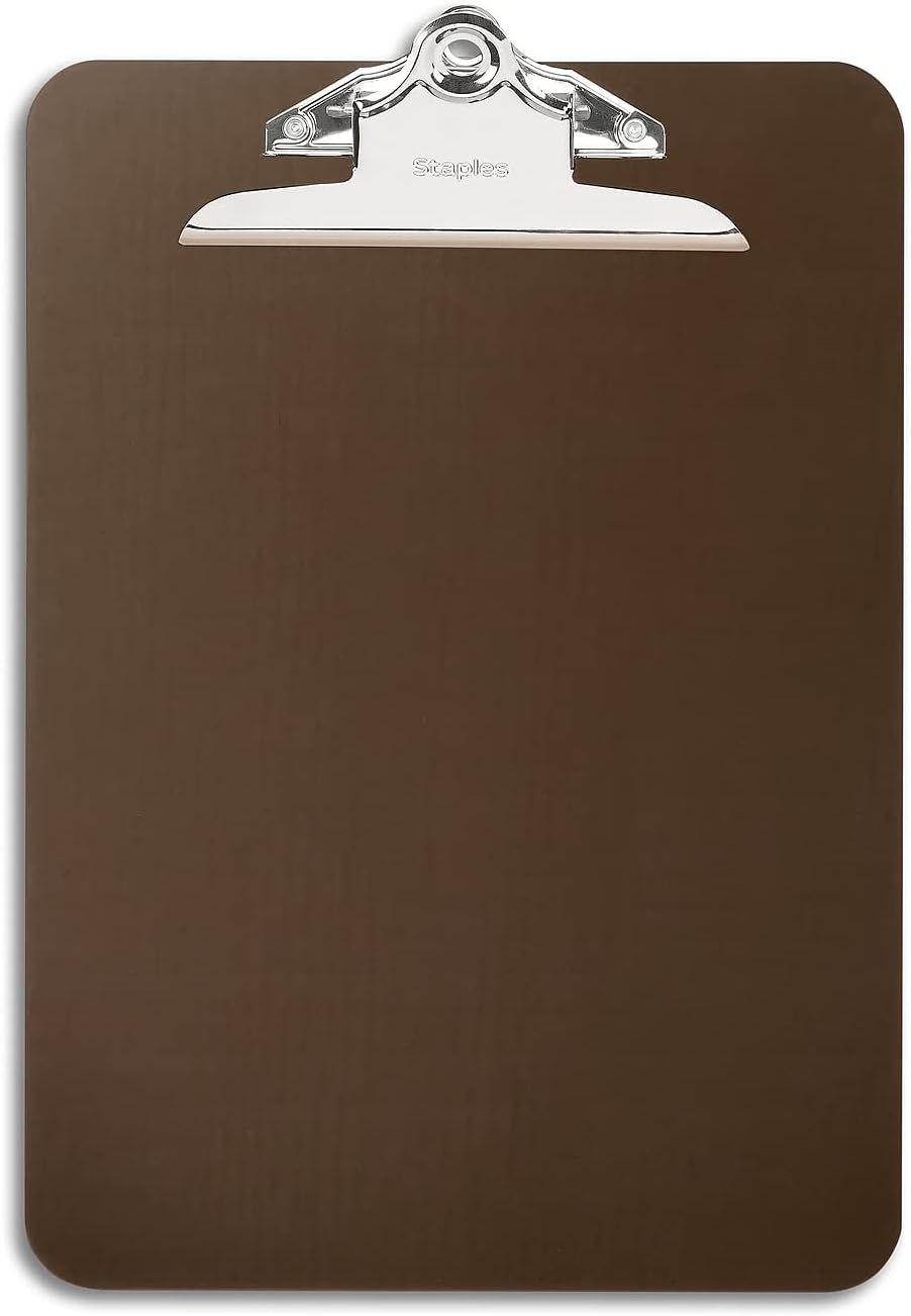 Staples 121715 Plastic Clipboard Smoke 9" X 12" Each (11069)