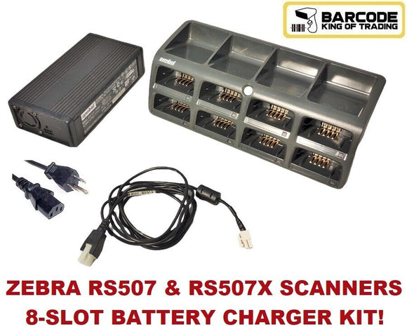 Zebra SAC5070-800CR 8-Slot Battery Charger for RS507, RS507X Finger Scanners!⭐🔥