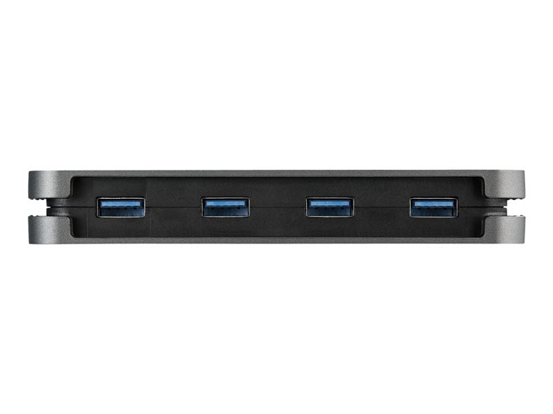 StarTech.com 4 Port USB C Hub - 4x USB-A - 5Gbps USB 3.0 Type-C Hub (USB 3.2/3.1 Gen 1) - Bus Powered - 11" Long Cable w/ Cable Management (HB30CM4AB) - hub - 4 ports