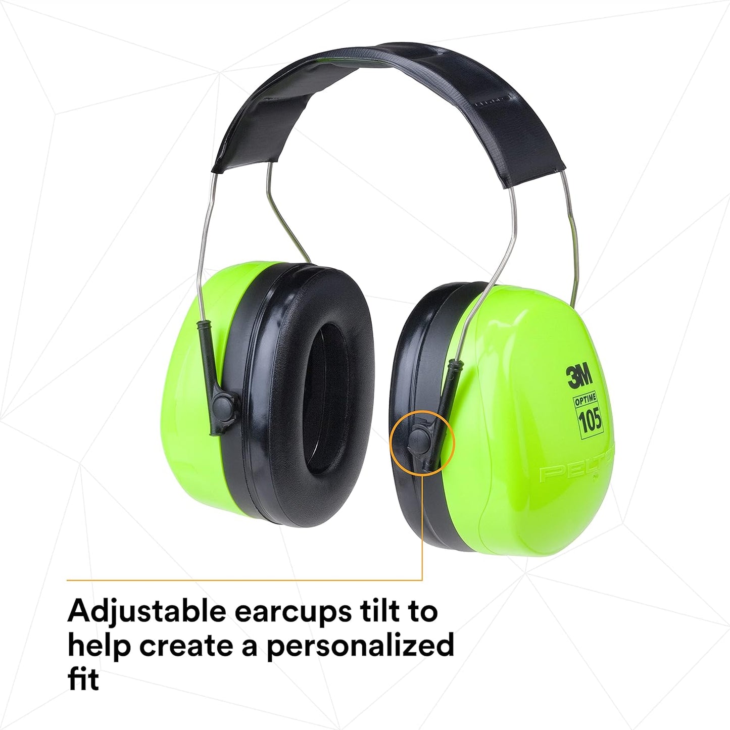 3M Peltor Optime 105 Over-The-Head Earmuff Hearing Conservation H10A HV