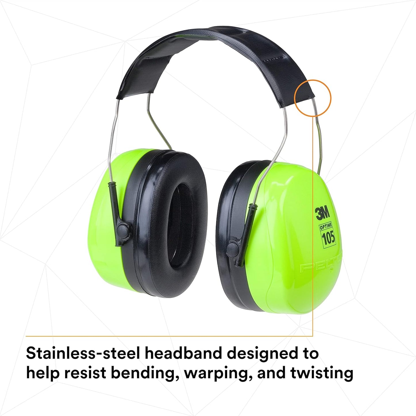 3M Peltor Optime 105 Over-The-Head Earmuff Hearing Conservation H10A HV