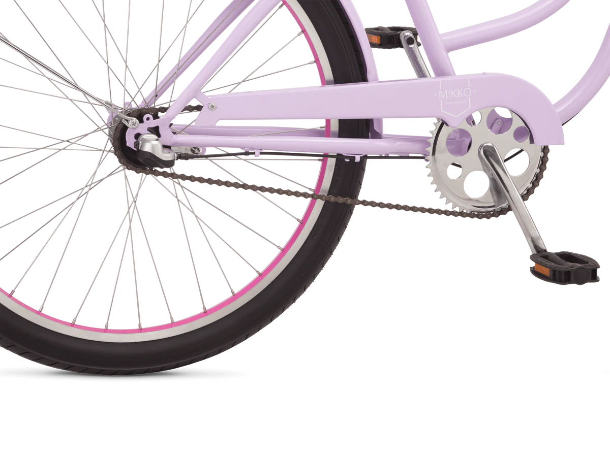 Schwinn Mikko Adult Beach Cruiser Bike, 17-Inch Steel Frame, Wide Wheels for Stability, Rear Coaster Brakes, 1 Speed .