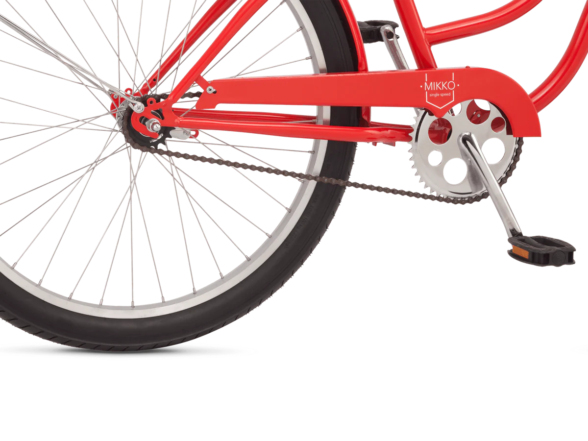 Schwinn Mikko Adult Beach Cruiser Bike, 17-Inch Steel Frame, Wide Wheels for Stability, Rear Coaster Brakes, 1 Speed .