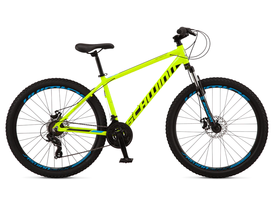 Schwinn High Timber Youth/Adult Mountain Bike for Men and Women, Aluminum and Steel Frame Options, 7-21 Speeds Options, 24-29-Inch Wheels